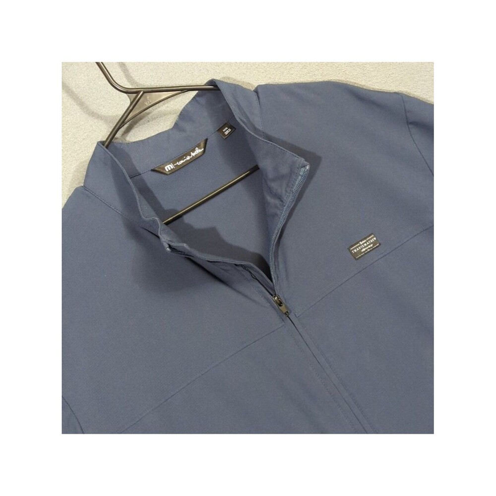 Travis Mathew Jacket Men's 3XL Blue Crystal Cove 2.0 Full Zip Lightweight